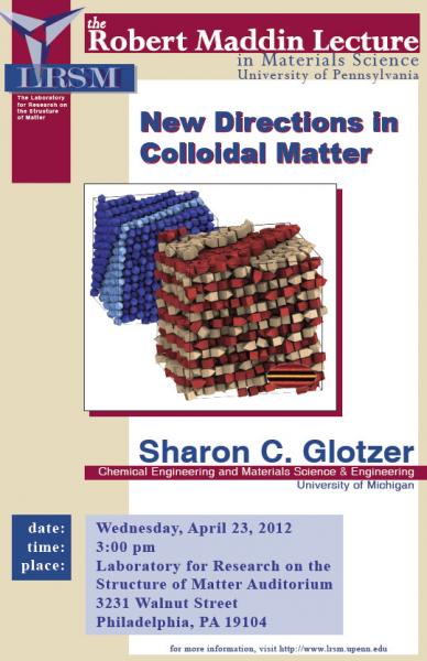 Robert Maddin Lecture, New Directions in Colloidal Matter
